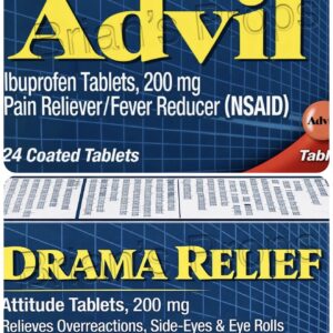 Oversized “Dramma Relief” Parody Medicine Photo Booth Prop